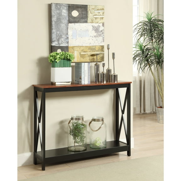 Console Table with Storage Shelf - Modern Entryway Table, 31.5"H x 39.5"W