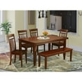 thumbnail image 1 of Medieval Dining Table Set with Bench - 60 Inch Rustic Wood Table & 4 Chairs and Bench - Elegant Farmhouse Kitchen Set, 1 of 6