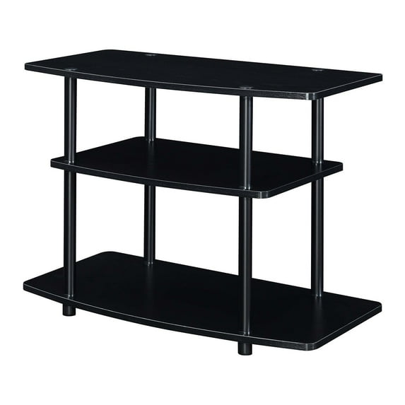 3 Tier TV Stand - HomeStock Medieval Style Entertainment Center - Open Shelf TV Console for TVs up to 32"