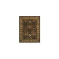 thumbnail image 1 of Handmade Wool Area Rug - Traditional Oriental Floor Carpet for Living Room Bedroom - Low Pile Throw Rug - Brown 6x9, 1 of 1