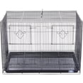 thumbnail image 1 of HomeStock Medieval Moods Flight Bird Cage with Castle-Inspired Design, Spacious Interior, Durable Construction, and Ample Room for Birds to Fly, Play-Color:Black, 1 of 5