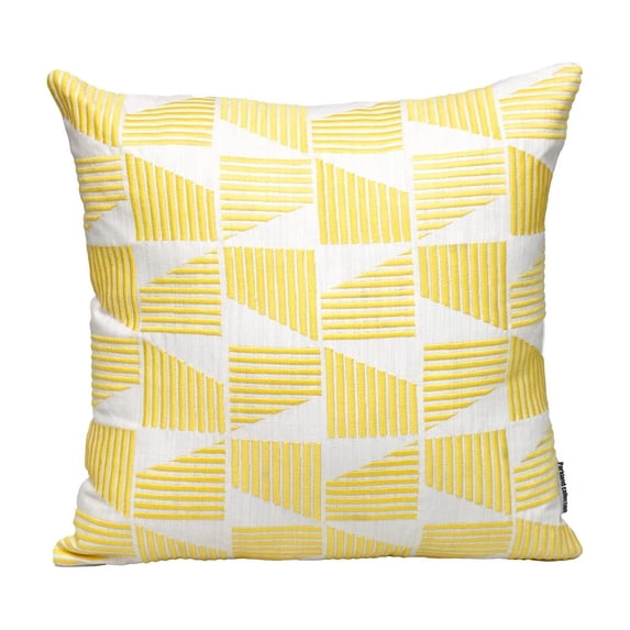 Medieval Moods Geometric Design 18" x 18" Square Pillow, Decorative Pillows for Living Room Sofas and Couches