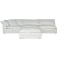 thumbnail image 1 of Modular Sectional Sofa, Deep Seating Chaise Lounge Couch, Slipcovered L-Shape Sofa, White, 1 of 8