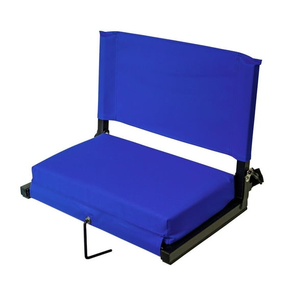 HomeStock Rococo Radiance Stadium Chairs for Bleachers with Back Support, Large Ura-Padded Seat for Complete Comfort, Easy Carry Handle with Adjustable Shoulder Strap