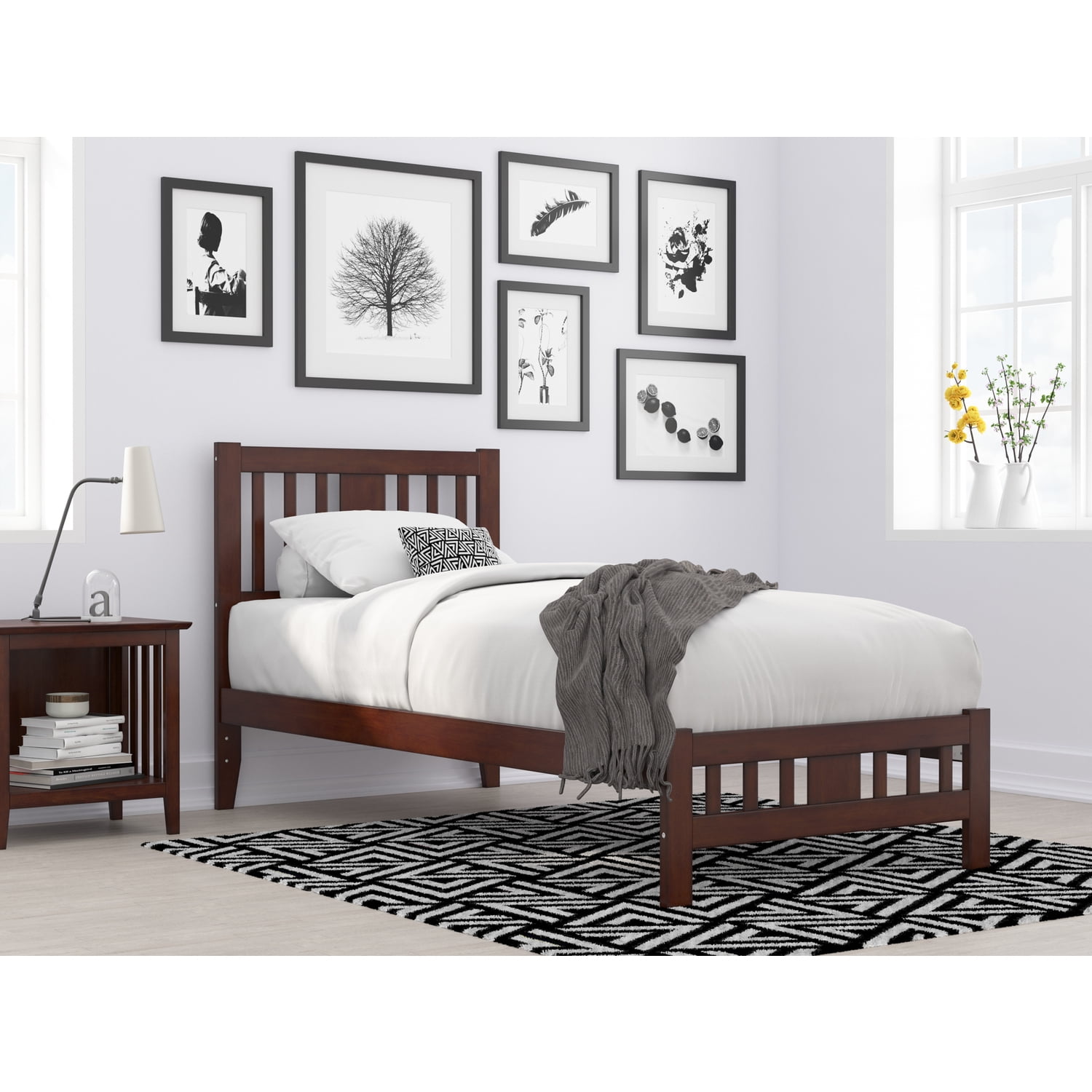 HomeStock Mediterranean Magic Twin Extra Long Bed with Footboard in ...