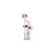 Scots Pine Cat Tree - 5 Level Multi-Cat Tower with 2 Condos - 36L x 30W x 85H
