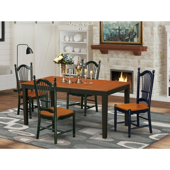 Mid-Century Dinette Set - 5 Piece Kitchen Table & Chairs - Modern Dining Room Furniture