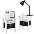 thumbnail image 1 of HomeStock Mid Century Marvel Table Bedroom Night Stand With Bin Drawer 17.5W x 15.5D x 15.5H Inches Stylish and Compact Storage, 1 of 121