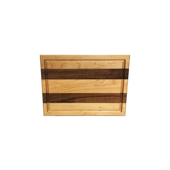 Walnut Cutting Board - Edge Grain Wood Board with Juice Groove - Kitchen Chopping Block for Meat, Fruit & Veggies