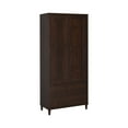 thumbnail image 1 of Tall Accent Cabinet 2-Door Storage Cabinet with Shelves & Drawers, 6ft High Modern Cabinet, 1 of 1