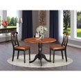 thumbnail image 1 of Modern Kitchen Table Set - 3 Piece Dining Set - Asian Hardwood Table & Chairs, 1 of 5