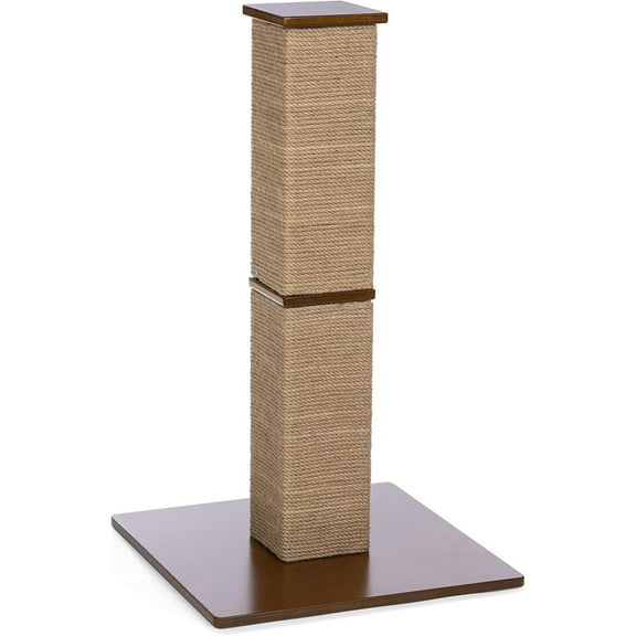HomeStock Modern Marvel Cat Scratching Post with Sleek Contemporary Design, Durable Materials, Sturdy Base, and Perfect Height for Cats to Scratch-Size:19"L x 19"W x 32"H