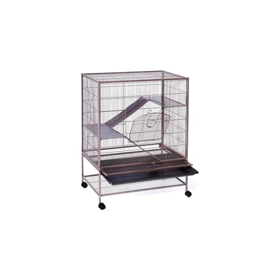 HomeStock Modern Motifs Ferret Home with Contemporary Design, Multi-Level Platforms, Durable Construction, and Spacious Interior-Size:31"L x 20.5"W x 40"H