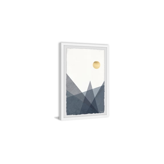 HomeStock Modern Motifs Sun and Mountains Framed Painting Print, Contemporary Wall Decor: Abstract, Digital Art Prints, and Modern Styles for Your Home