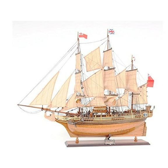 Tall Ship Model Bounty - Nautical Collectible, Antique Ship Decor, Metal Miniature Ship, Pirate Ship Replica, Home Decor