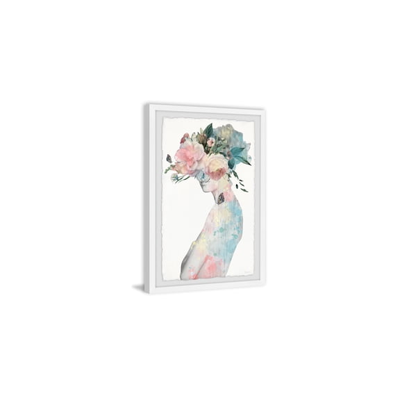 HomeStock Modern Muse Flower and Butterflies II Framed Painting Print, Contemporary Wall Decor: Abstract, Digital Art Prints, and Modern Styles for Your Home