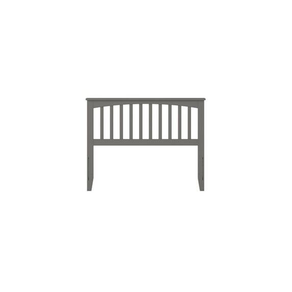 HomeStock Modern Muse Headboard - Solid Hardwood & Veneers, Non-Toxic Finish, Built-In Charging Station for Device Convenience-Color:Gray,Size:Full