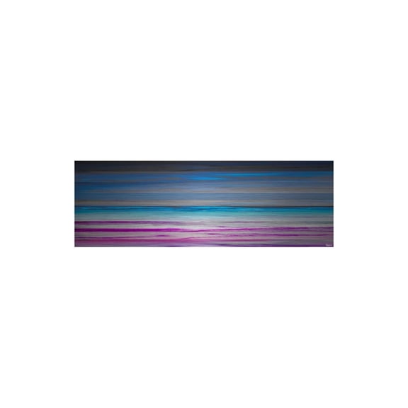 HomeStock Modern Muse Painting Print on Brushed Aluminum, 30" x 10", Contemporary Wall Decor: Abstract, Digital Art Prints, and Modern Styles for Your Home