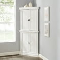 thumbnail image 1 of Tall Corner Pantry Cabinet - White Kitchen Storage, Stackable Modular Pantry, Space-Saving Cabinet Organizer, 1 of 5
