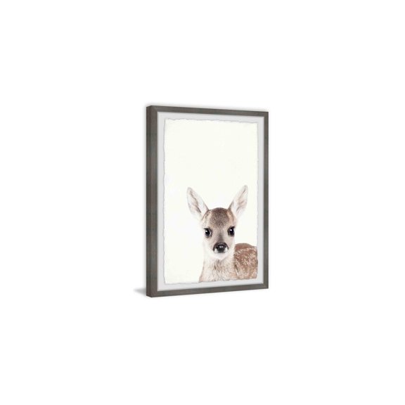 HomeStock Mountain Deer Close-up Framed Painting Print, Wall Art, Canvas Print, Framed Prints, Wall Hanging Prints for Living Room - 20x1.5x30 inches