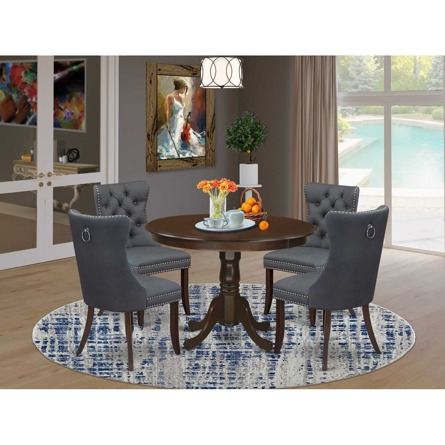 Mountain home 5 piece dining set deals