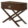 thumbnail image 1 of HomeStock Mountain Majesty Nightstand , Cappuccino, 1 of 6