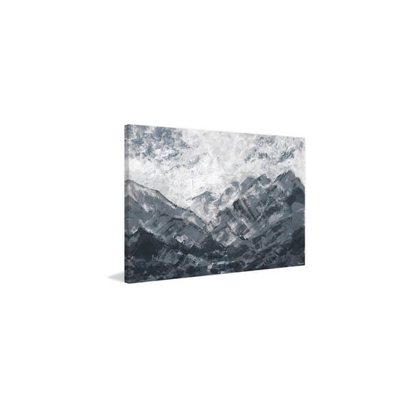 HomeStock Baroque Bonanza Dark Ocean Painting Print on Wrapped Canvas, Modern Handmade Canvas Art Decor - Unique and Chic Wall Prints for Contemporary Spaces