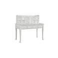 thumbnail image 1 of Beauty Desk with Hutch - 52" Wide Vanity Table with Storage, 3 Drawers, White Finish, 1 of 3