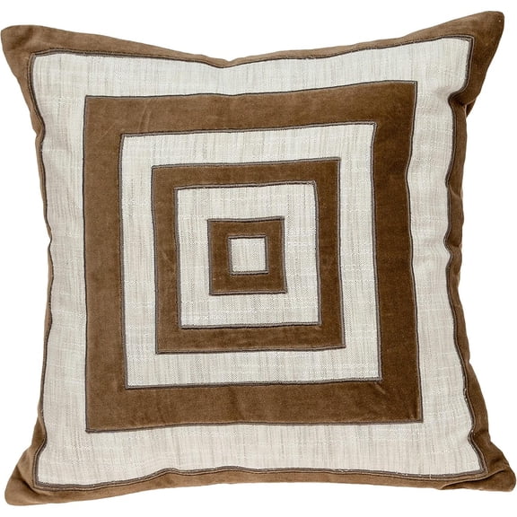 HomeStock Natural Beauty Throw Pillow - Timeless Design with Trendy Elements, Durable and Stylish Accent for Any Room, Perfect for Any Lifestyle-Color:Brown