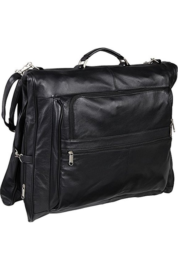 Leather Garment Bag for Travel - 3 Suit Capacity - Business Trip & Weekend Getaway Duffel - 23" x 5" x 19"