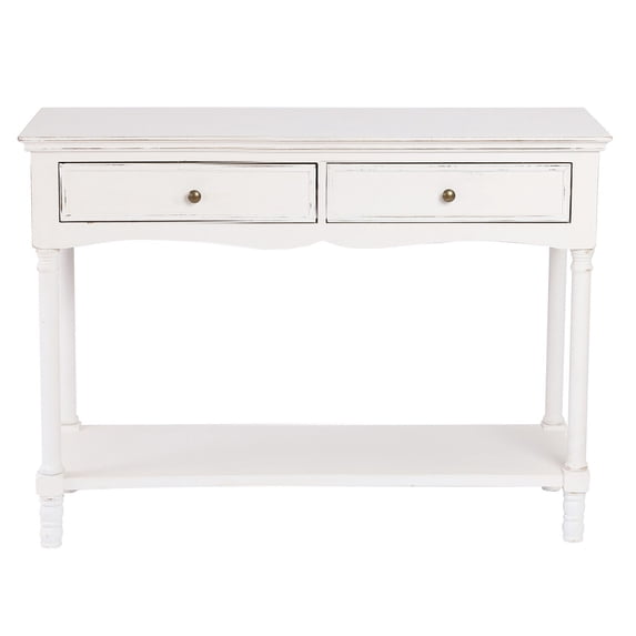 Visual Reference: Console Table 2 Drawer Entryway Table Sofa Table Distressed Wood