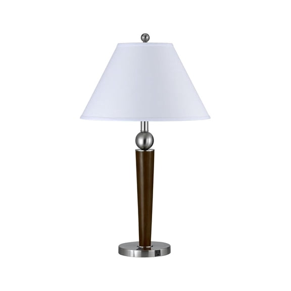 Metal Table Lamp - 26" Neo-Classical Design - Espresso Finish - Living Room, Office, Bedroom Lighting