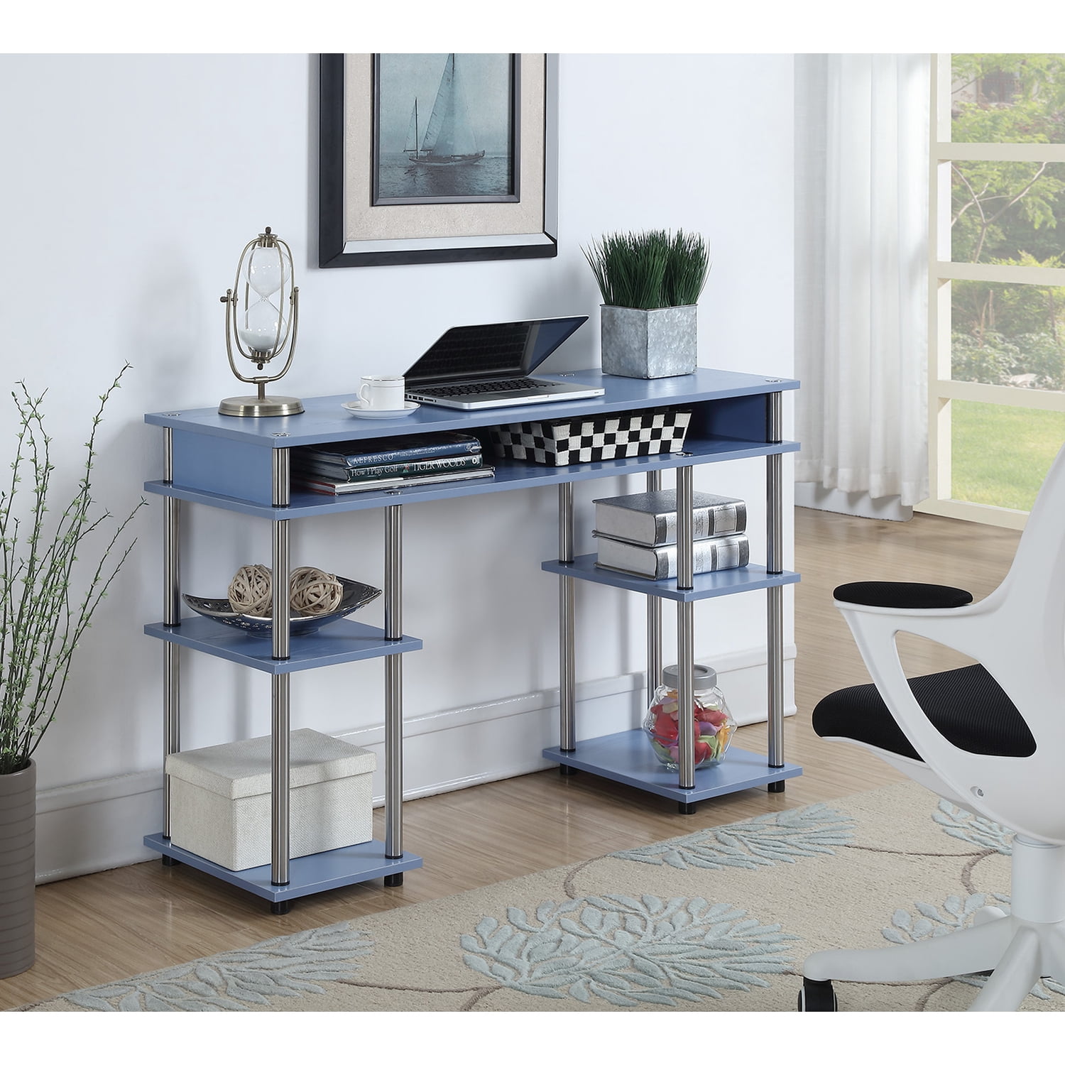 NEW　コンパクトデスク　NA/WAL Blue Student Desk | Compact workspaces for office suppliers