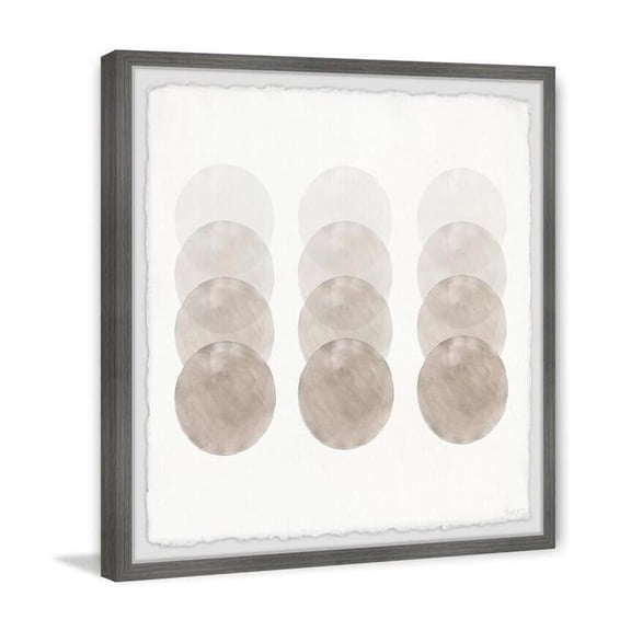 HomeStock Oasis Capiz Shells Framed Painting Print, 18" x 18", Contemporary Wall Decor: Abstract, Digital Art Prints, and Modern Styles for Your Home