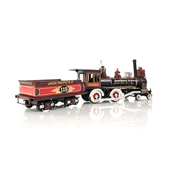 HomeStock Model of Union Pacific Engine - 1:24 Scale Model - Made from Quality Iron - A Museum Decor Piece for Home & Office - 21.0 L x 3.8 W x 6.5 H Inches