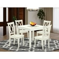 thumbnail image 1 of Dining Table Set for 4 - 5 Piece Kitchen Table & Chair Set - 36x36 Inch - Linen White, 1 of 5