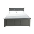 thumbnail image 1 of Traditional Full Bed Frame with Footboard - Classic Bedroom Furniture, Grey Finish, 78"x57.75"x44.25", 1 of 10