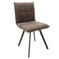 thumbnail image 1 of HomeStock Old World Opulence Modern Leather Dining Chair With Metal Legs Set Of 4, 1 of 10