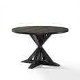 thumbnail image 1 of Round Dining Table - 47" Pedestal Table, Modern Farmhouse Style, Dining Room Table, Slate Finish, 1 of 7