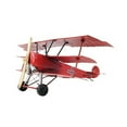 thumbnail image 1 of HomeStock Mediterranean Mingle Red Fokker Triplane Model - Stunning Replica World War I Fighter with Rolling Wheels & Spinning Propeller, Collectible 12.75"x11.5"x5.5", 1 of 1