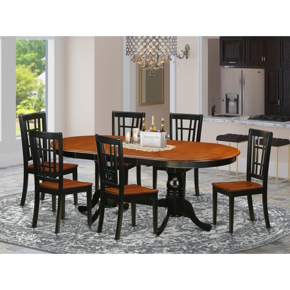 HomeStock Renaissance Revival Room Set-HomeStock Table With Wooden HomeStock Chairs