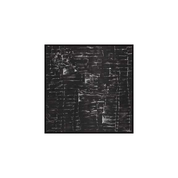 HomeStock Renaissance Revival Swift Reaction Floater Framed Painting Print on Canvas, 16" x 16", Modern Handmade Canvas Art Decor - Unique and Chic Wall Prints for Contemporary Spaces