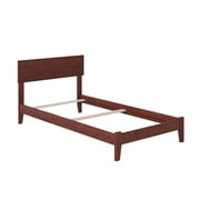 Twin Extra Long Bed - Renaissance Revival Style - Traditional Bedroom Furniture - Walnut Finish
