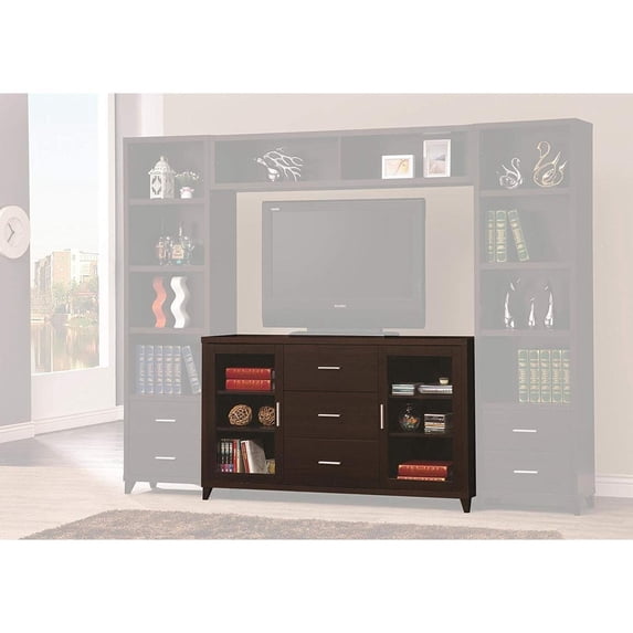 2-Door TV Stand with Drawers - Storage Console for Living Room - Modern TV Cabinet