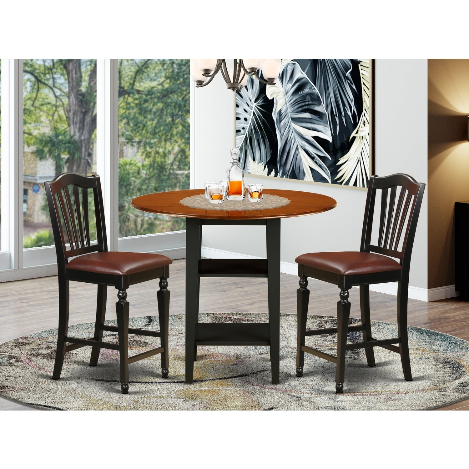 HomeStock Renaissance Romance 3 Piece Sudbury Set With One Round