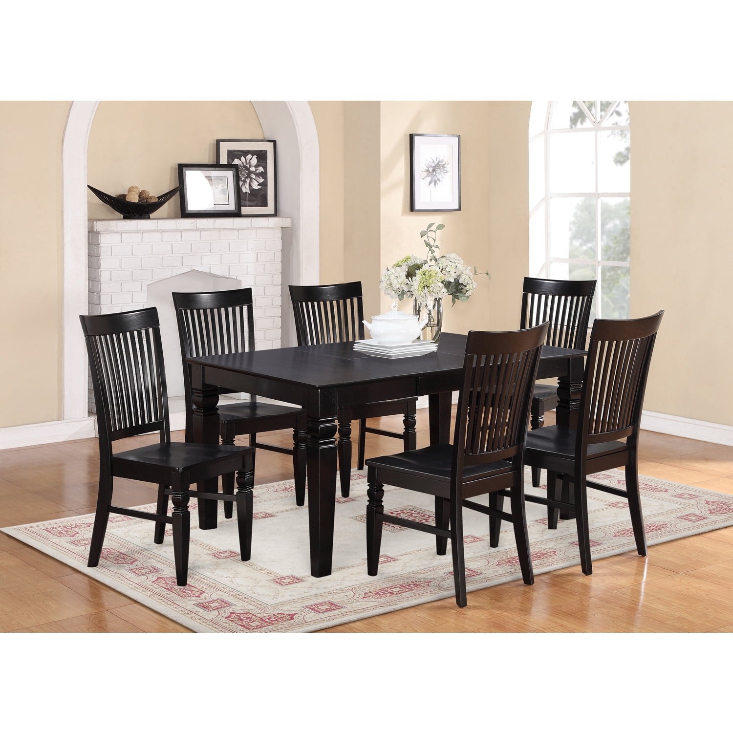 HomeStock Renaissance Romance 7-Piece Dining Table Set - Walmart.com