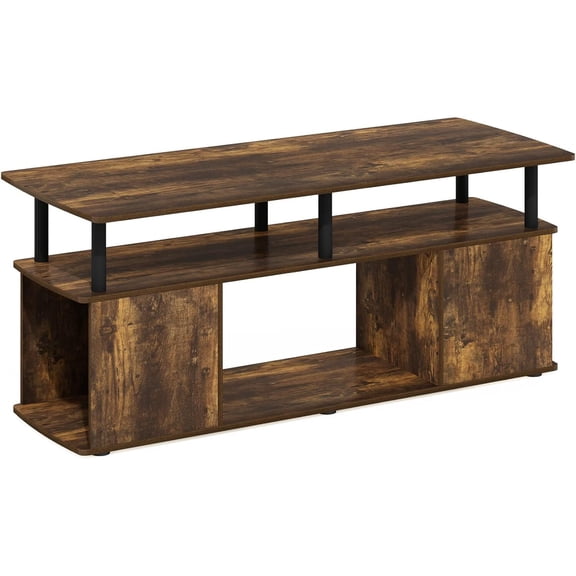 HomeStock Renaissance Romance Coffee Table-Finish:Amber Pine/Black,Style:Plastic Tubes
