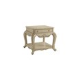 thumbnail image 1 of HomeStock Renaissance Romance End Table, Antique White, 1 of 1