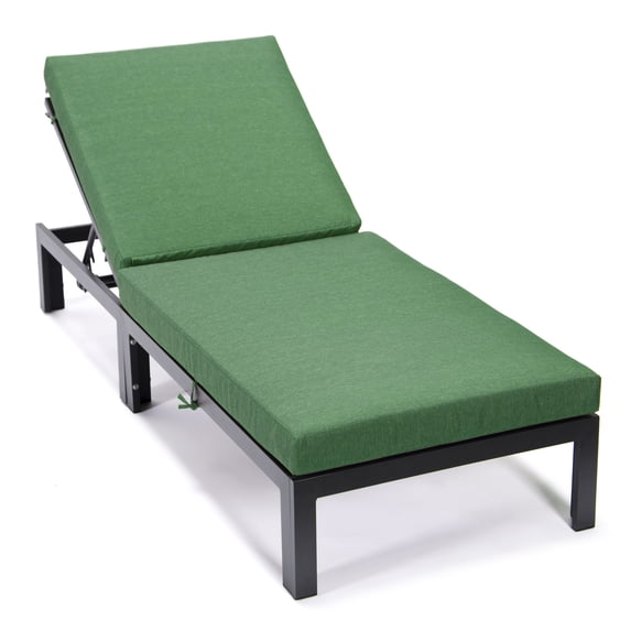 HomeStock Renaissance Romance Modern Outdoor Chaise Lounge Chair With Cushions