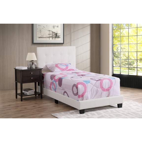 Twin Bed Frame with Headboard & Footboard - HomeStock Renaissance Romance Bed